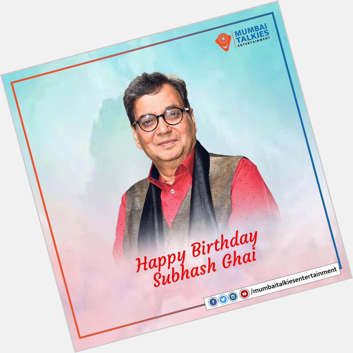 Happy birthday to the Showman Subhash Ghai!   