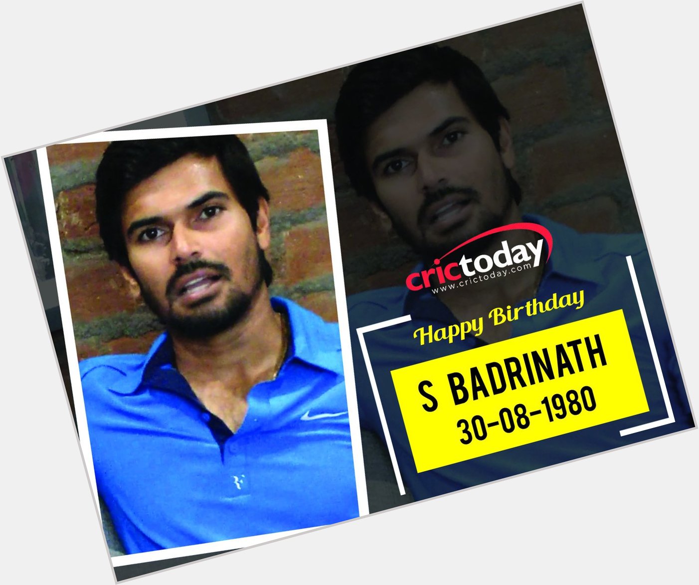  Happy Birthday Subramaniam Badrinath 