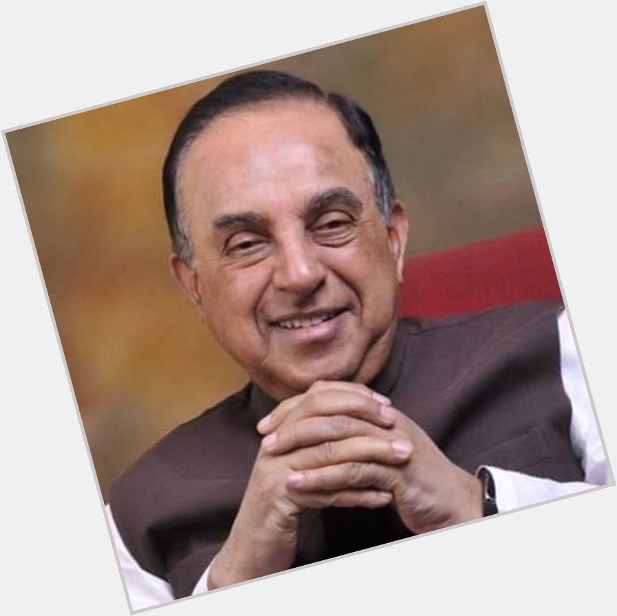 Happy Birthday Dr Subramanian Swamy ji. The Great Leader. Wish you a happy & healthy life.  