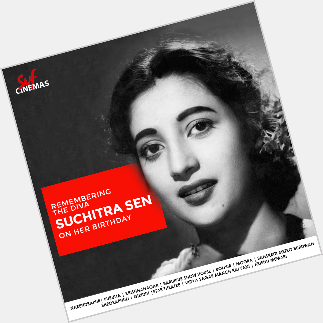 Remembering the diva Suchitra Sen on her birthday. wishes her Happy Birthday. 