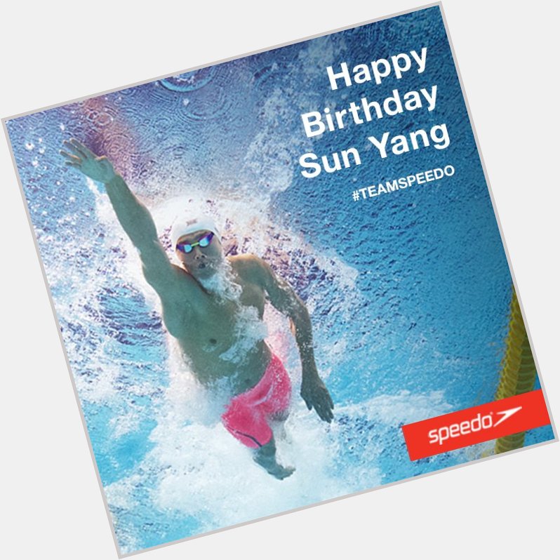 Happy Birthday to Chinese Olympic & world-record-holding distance swimmer, Sun Yang! 