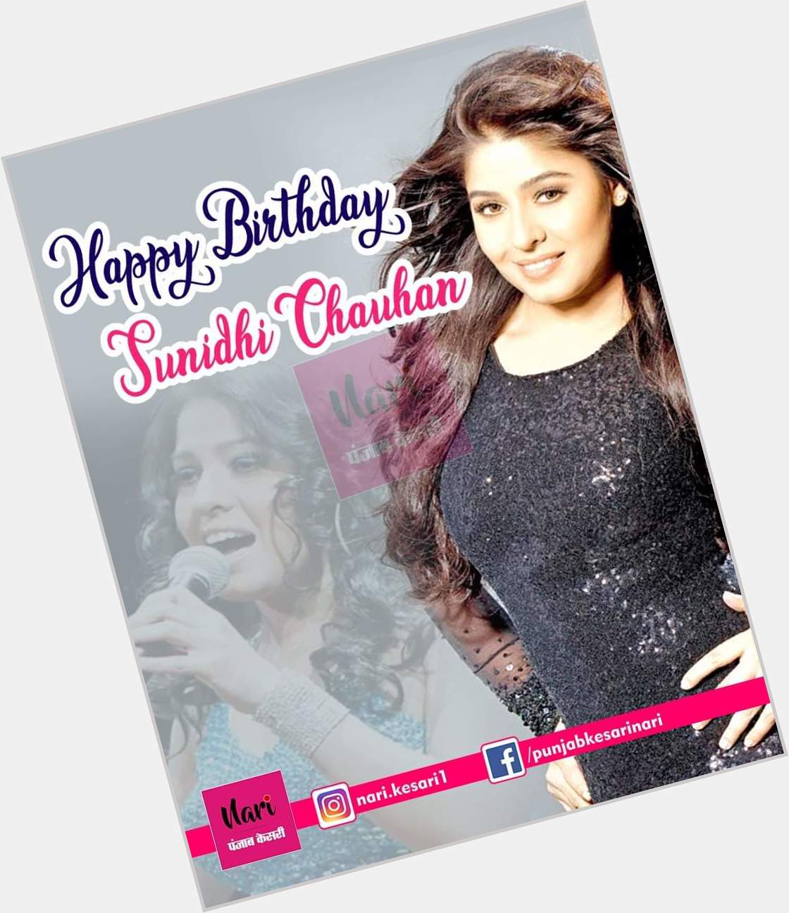 Wish You Happy Birthday Sunidhi Chauhan   