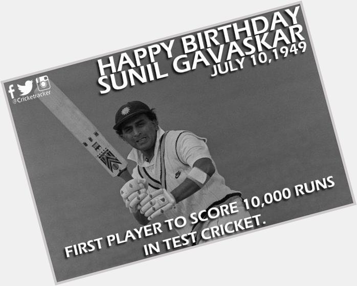 Happy Birthday \Sunil Gavaskar\. He turns 66 today. 
