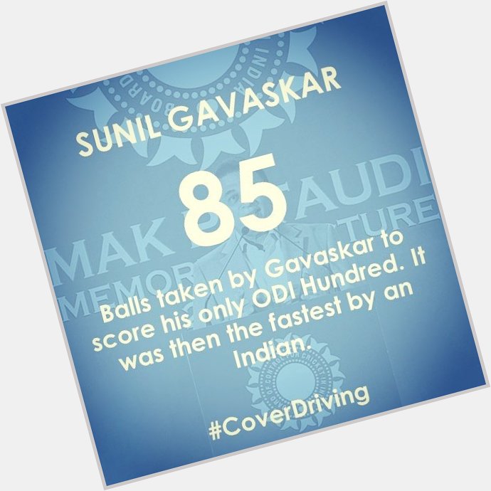 Wishing a very Happy Birthday to the legend Sunil Gavaskar!   