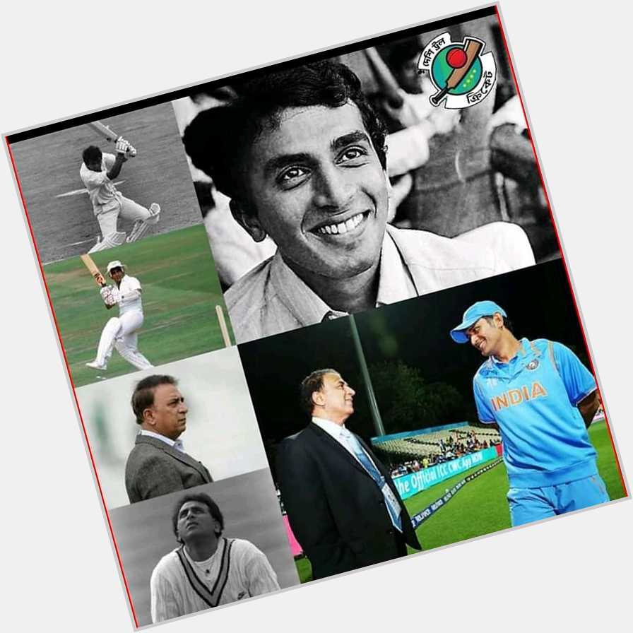 Happy birthday to legendary cricketer Sunil gavaskar. 