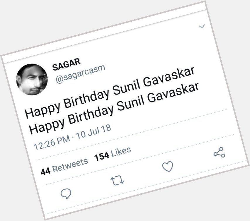  Happy birthday sunil Gavaskar 
