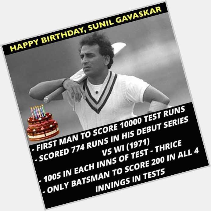 Happy Birthday, Sunil Gavaskar  