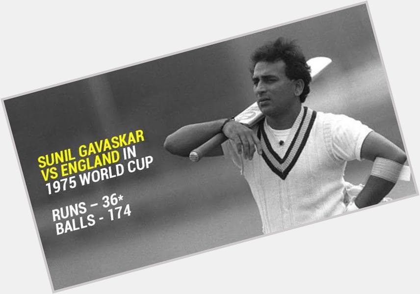 Happy Birthday Sunil Gavaskar ,
One of the finest in history 