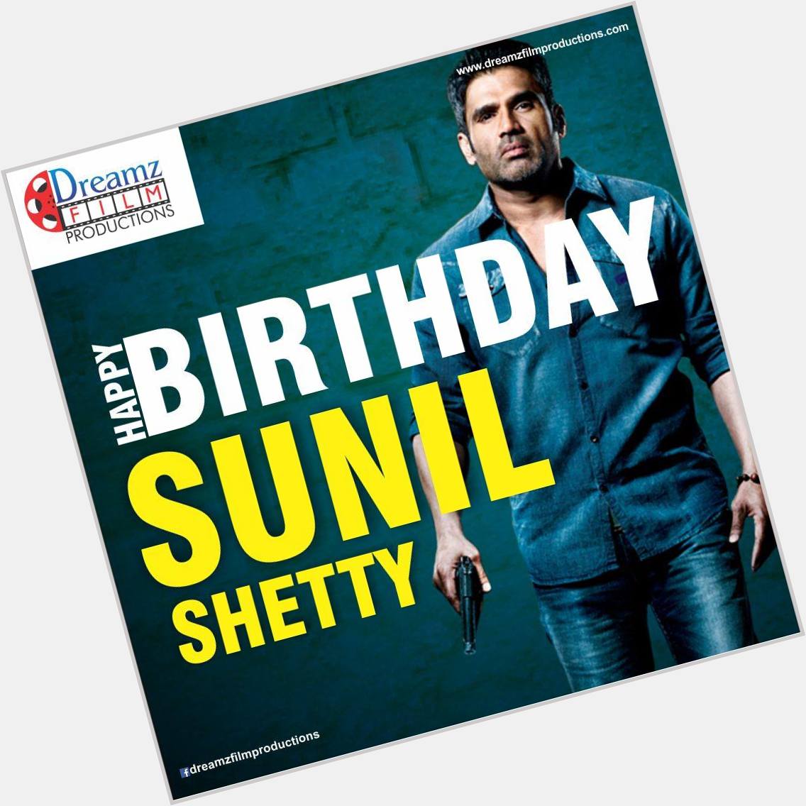  wishes a very  to Sunil Shetty (Famous Bollywood Actor) 