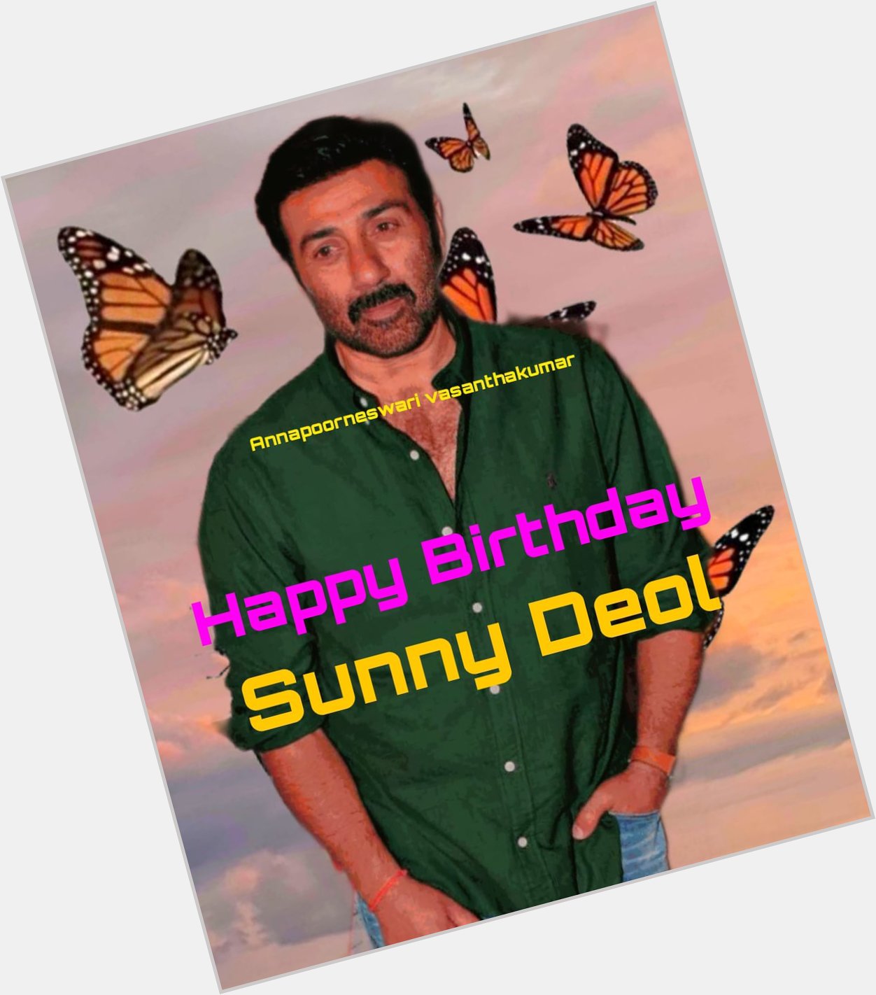 Happy Birthday Sunny Deol 