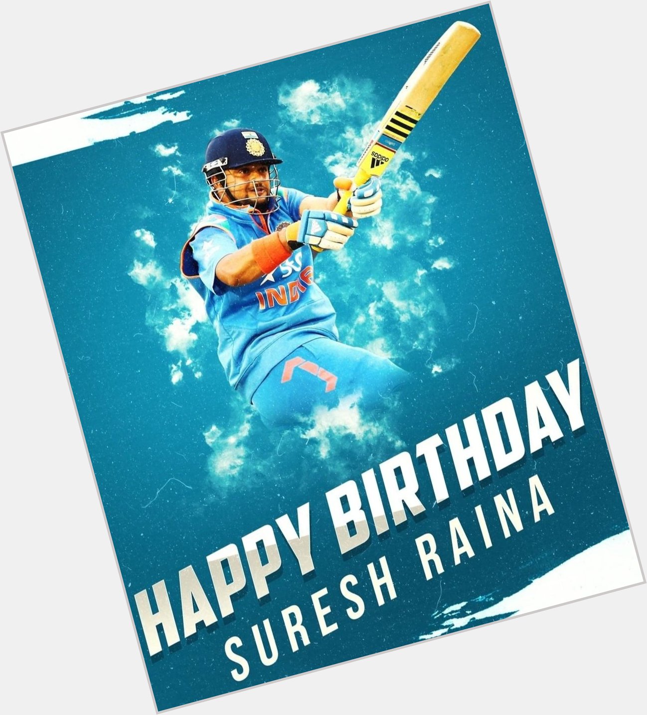 First Indian To Score A Century 
In All Three Formats  Happy Birthday Suresh Raina 
