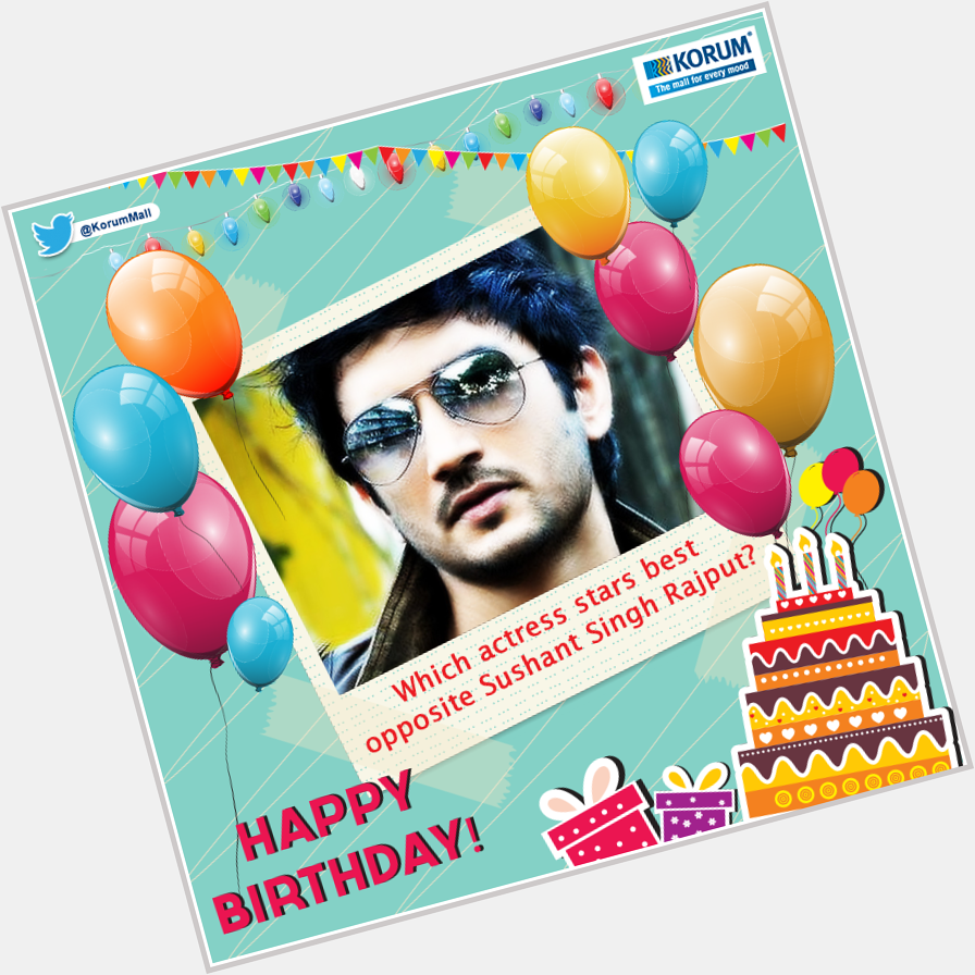  wishes the dynamic young star Sushant Singh Rajput a very Happy Birthday. 