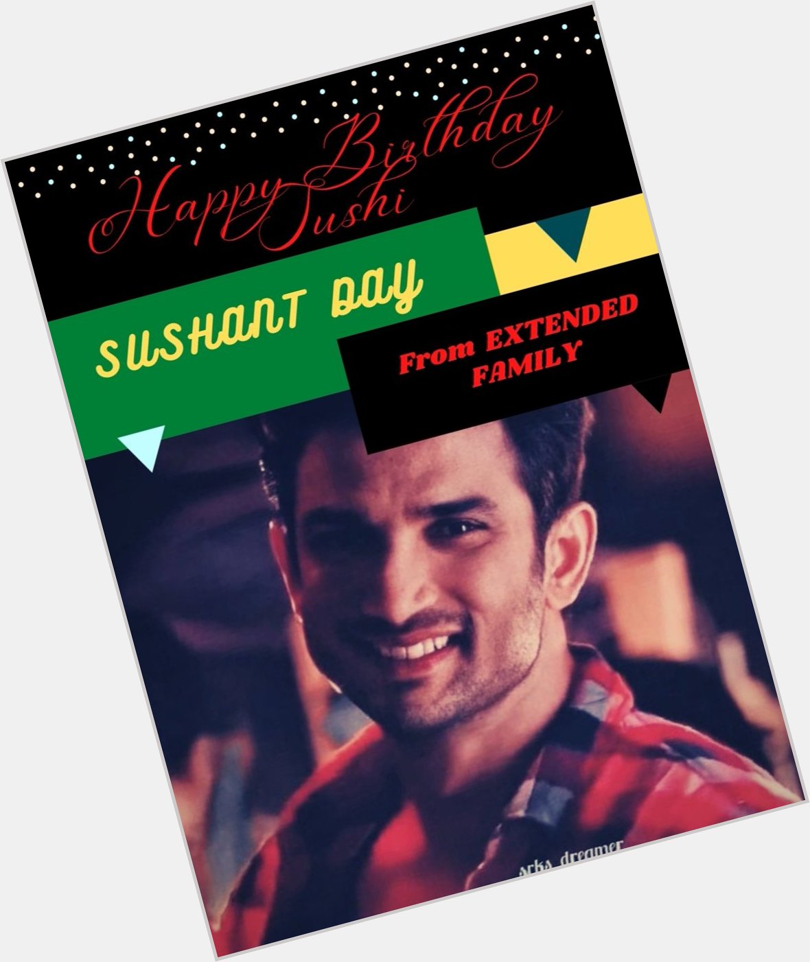 Today is the Birthday of Legendary star SUSHANT SINGH RAJPUT 
HAPPY SUSHANT DAY 