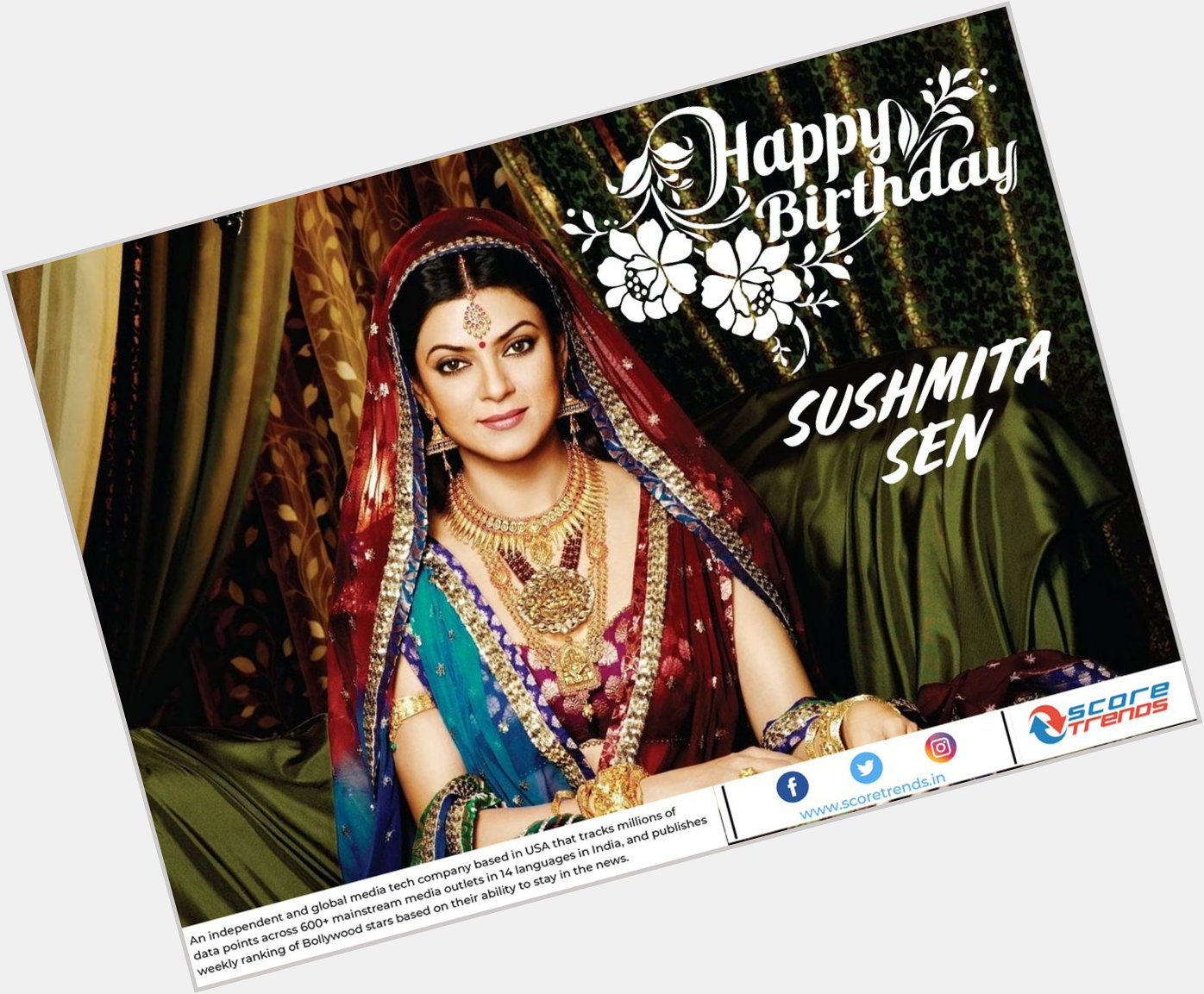 Score Trends wishes Sushmita Sen a Happy Birthday!! 