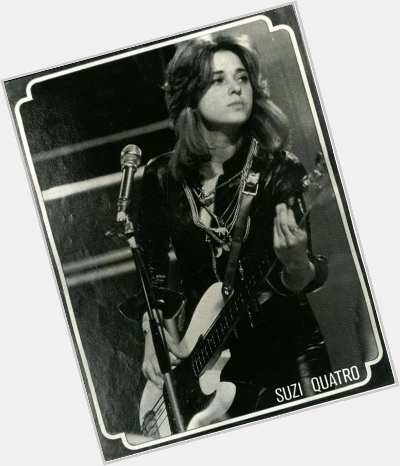 Happy birthday singer Suzi Quatro who is 72 today and playing on  