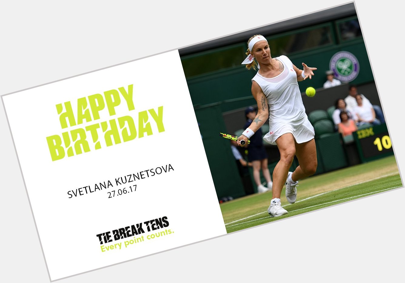 Happy Birthday to our finalist Svetlana Kuznetsova! We hope you have an incredible day! 
