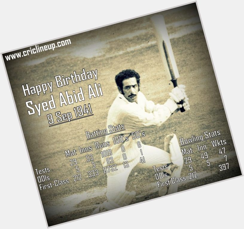 Happy Birthday Syed Abid Ali 