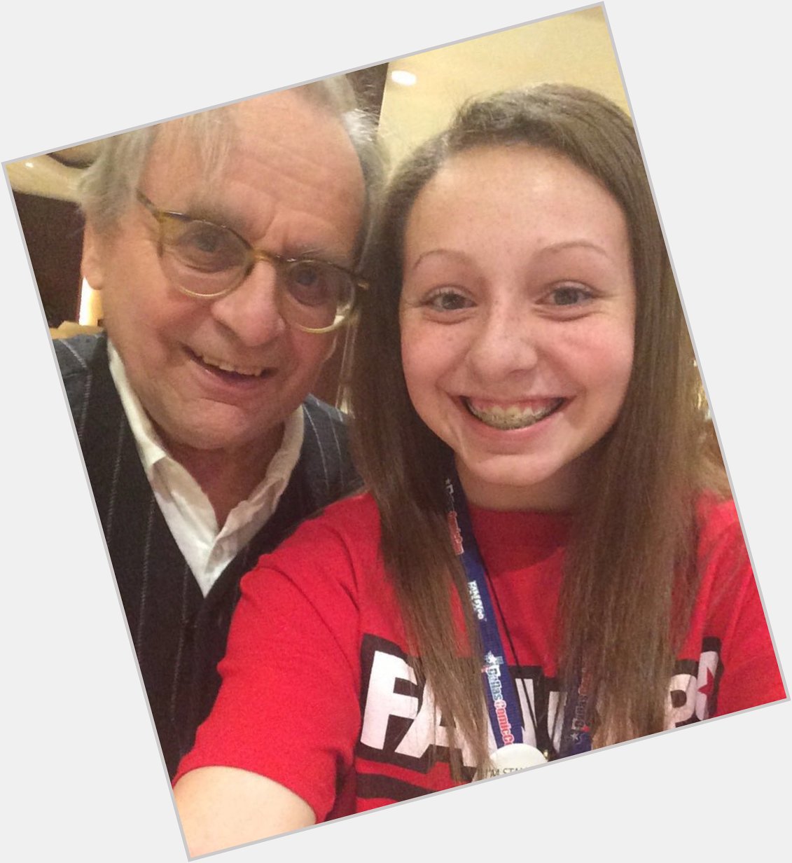 Throwback to when I randomly ran into Sylvester McCoy at the hotel I was staying at.  Happy Birthday Sylvester! 
