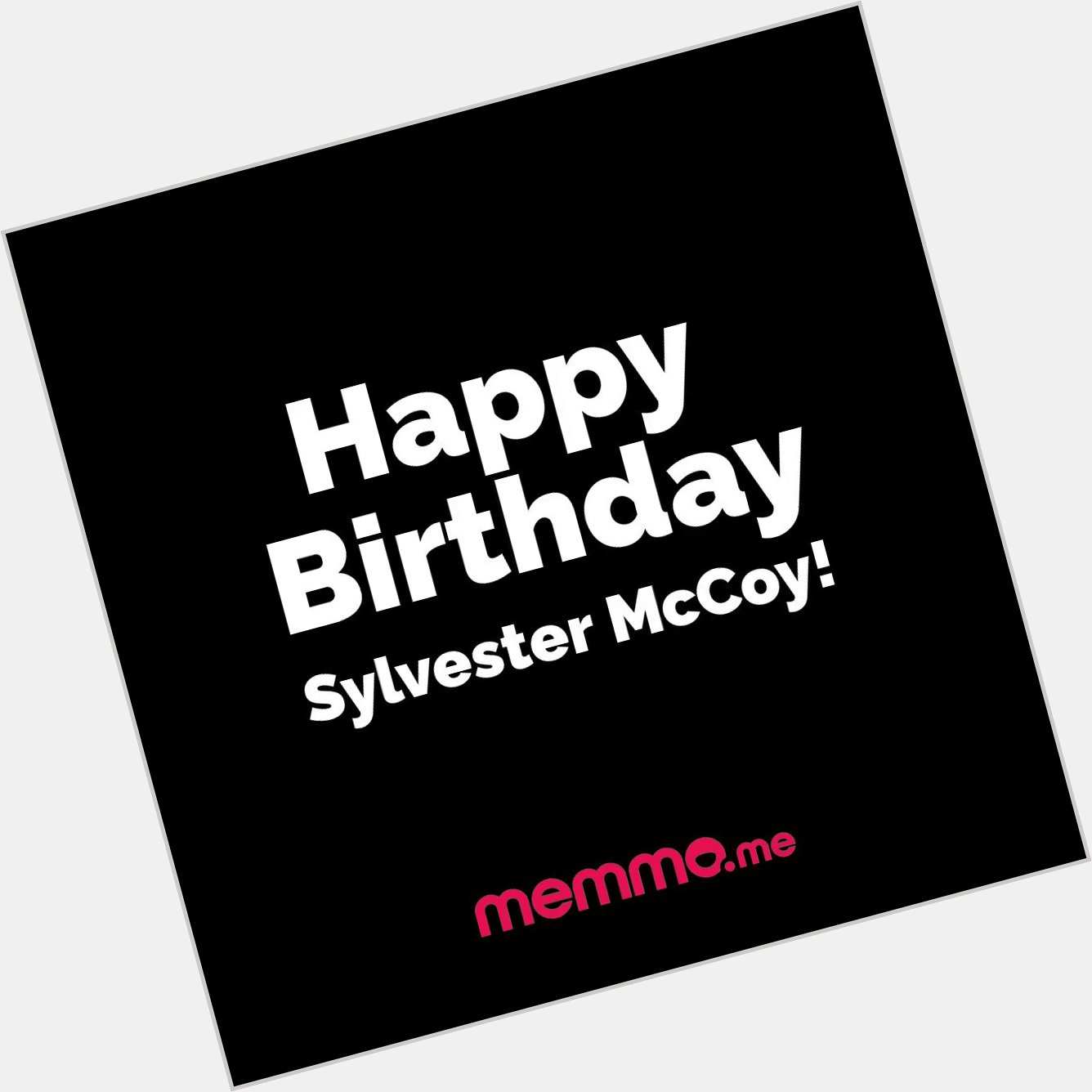 The biggest happy birthday wish from us to Sylvester McCoy!    