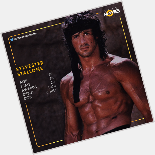 Give him a machine gun & you know what happens next.
Here\s wishing Sylvester Stallone a.k.a. Rambo a Happy Birthday! 