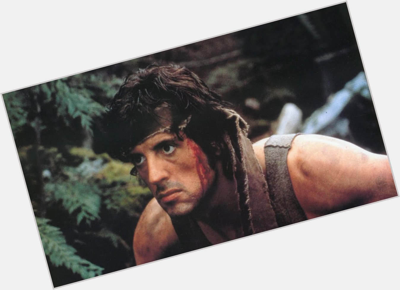 \"They drew first blood, not me.\" Happy Birthday to star Sylvester Stallone. 