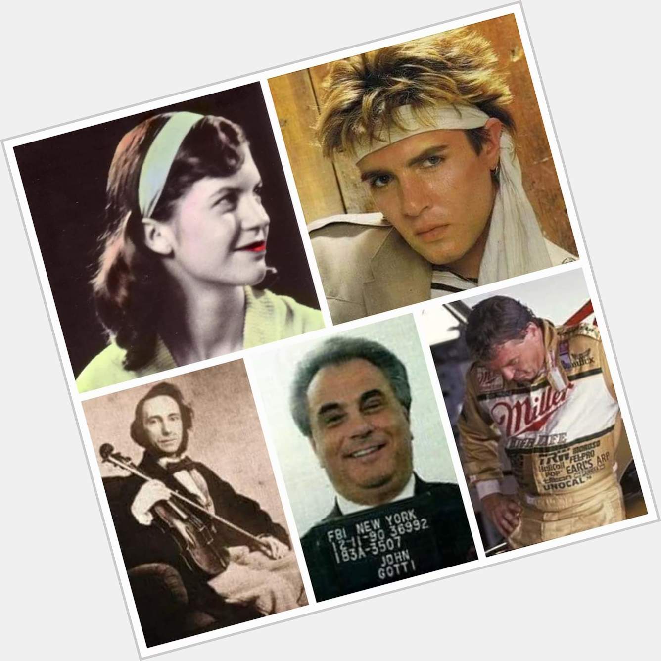 October 27th. 

Happy Birthday to Sylvia Plath, Simon Le Bon, Niccolo Paganini, John Gotti, and Dick Trickle! 