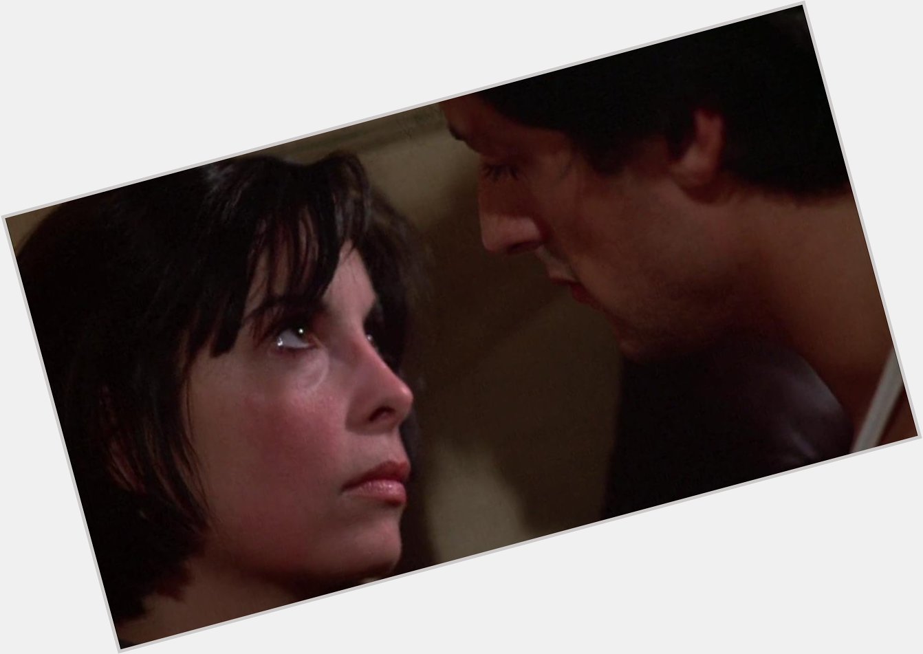 Happy birthday to Talia Shire, seen here with Sylvester Stallone in from 1976. 