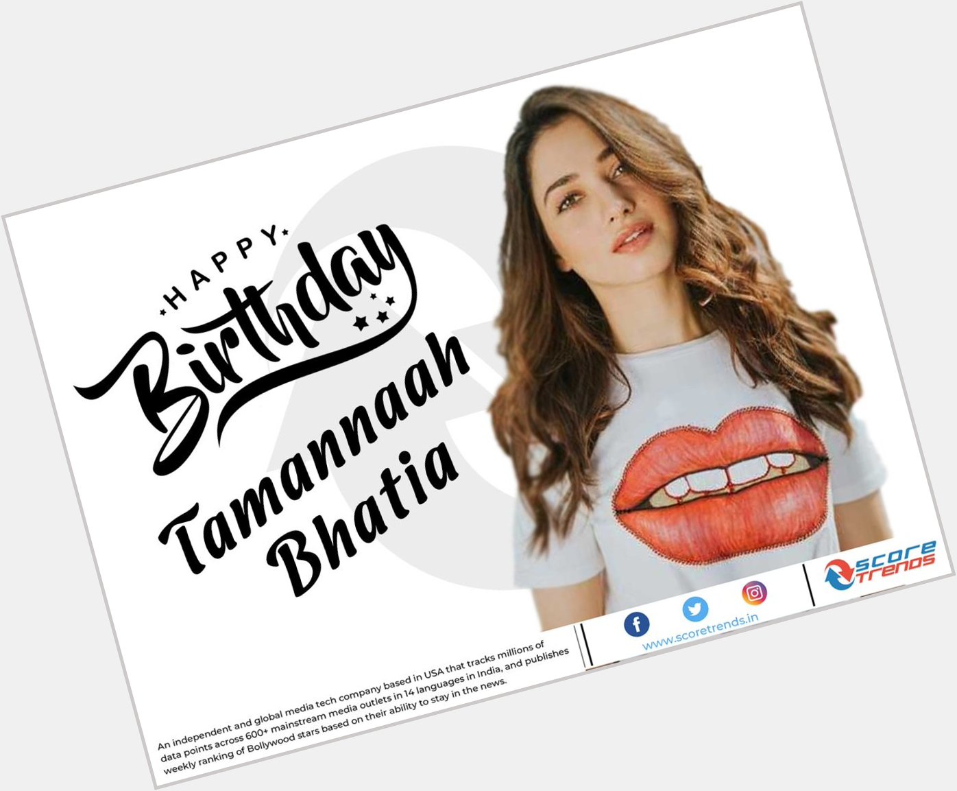 Score Trends wishes Tamannaah Bhatia a Happy Birthday!! 