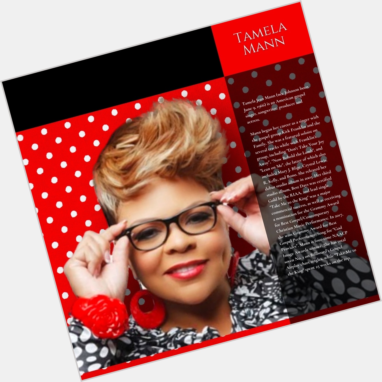 Happy birthday to Tamela Mann. 
 