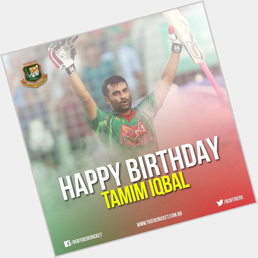 We wish a very happy birthday to our own Tamim Iqbal. Many Many happy returns of the day. 
