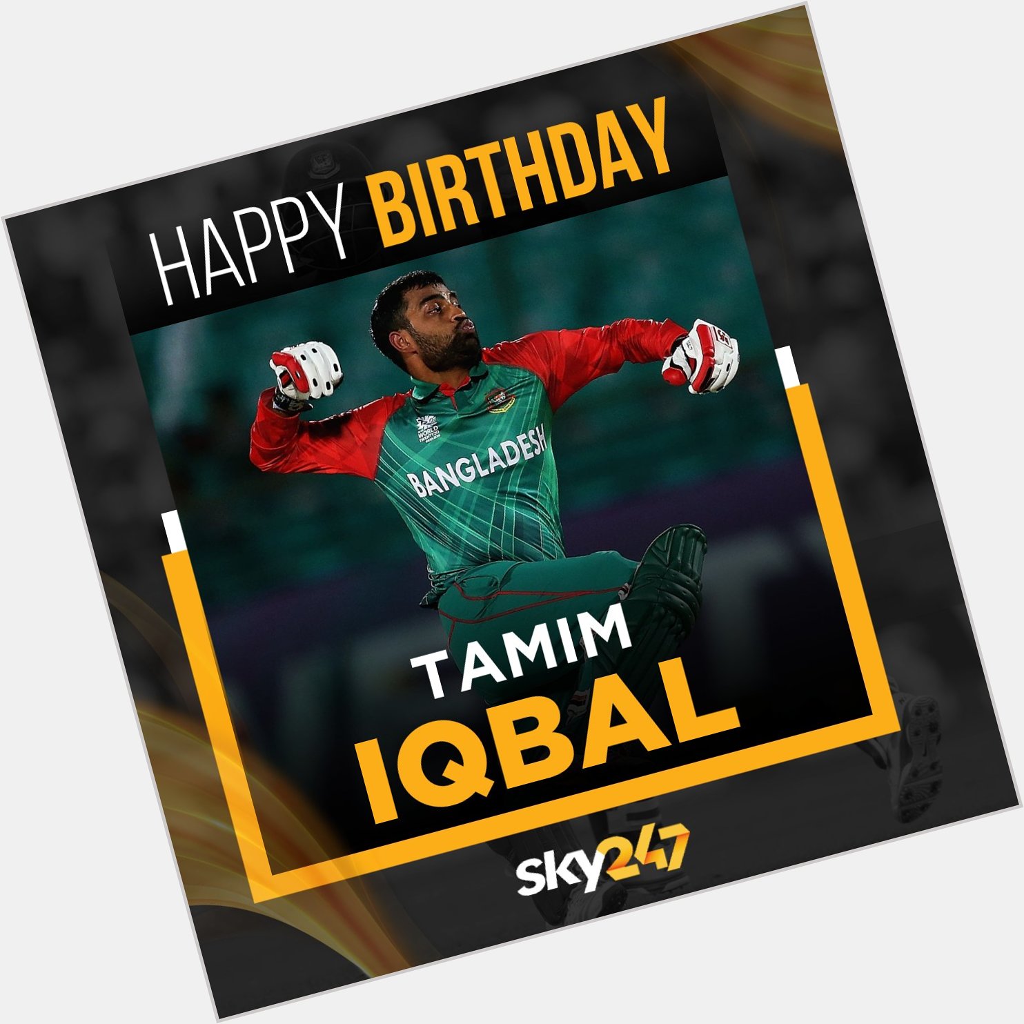 Wishing Bangladesh opener Tamim Iqbal a very happy birthday.    