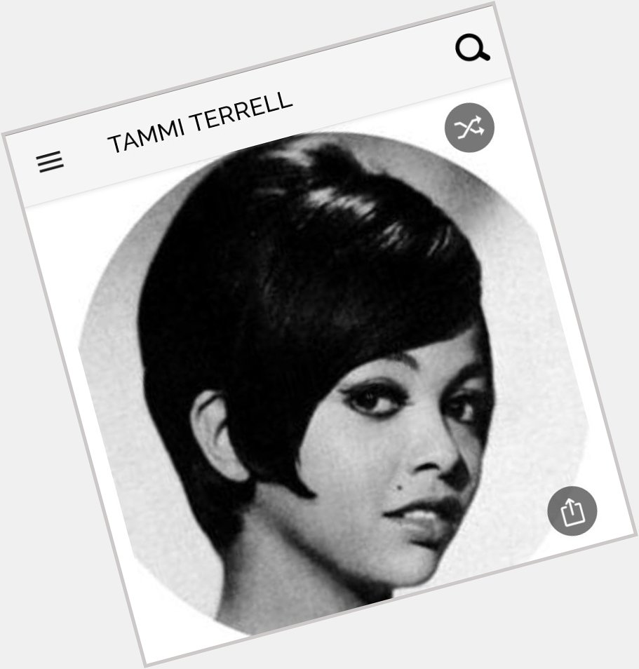 Happy birthday to this great singer. Happy birthday to Tammi Terrell 
