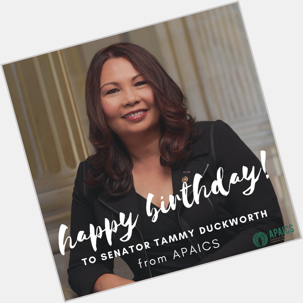 Happy Birthday Senator Tammy Duckworth! 