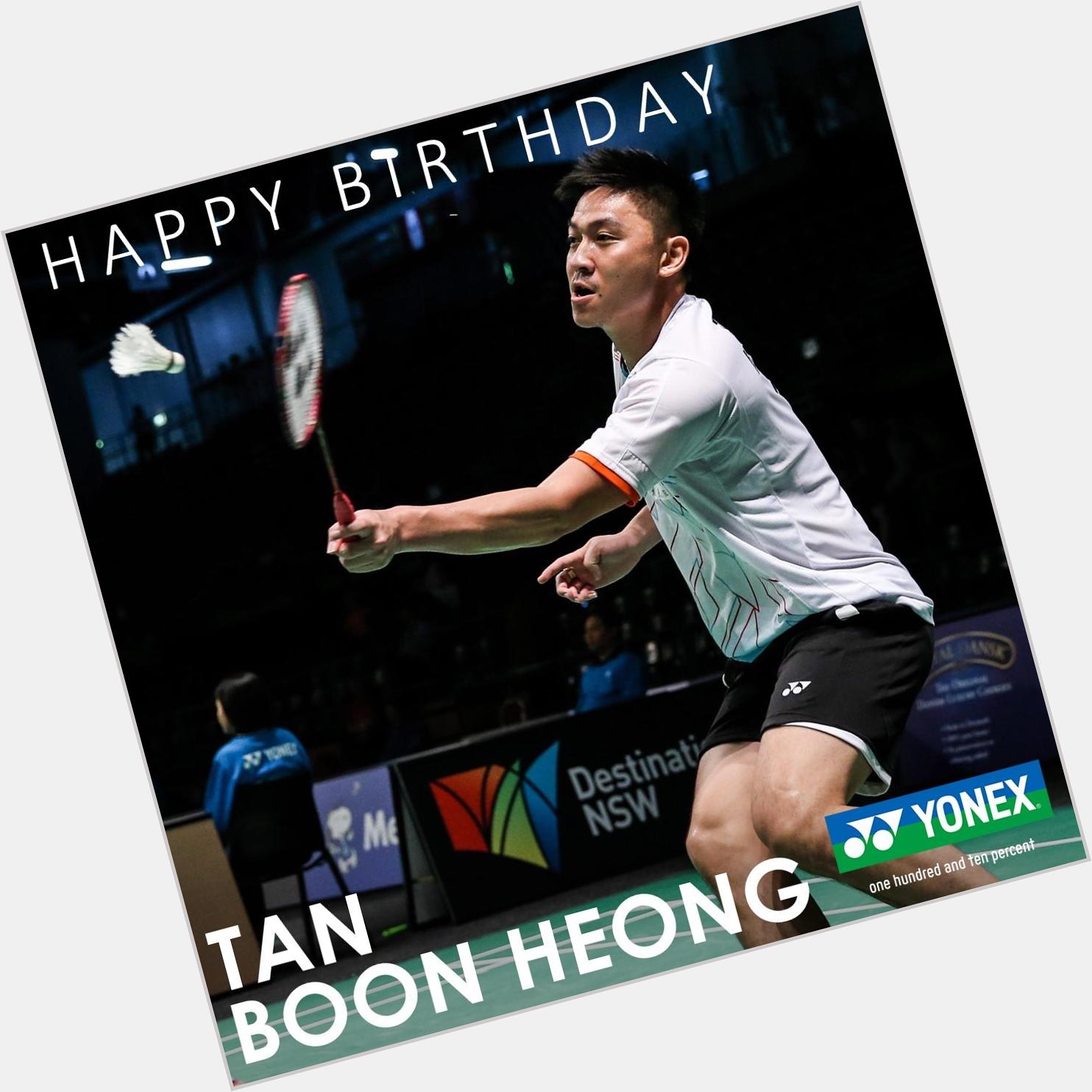 Happy birthday wishes to Malaysian doubles expert Tan Boon Heong! 