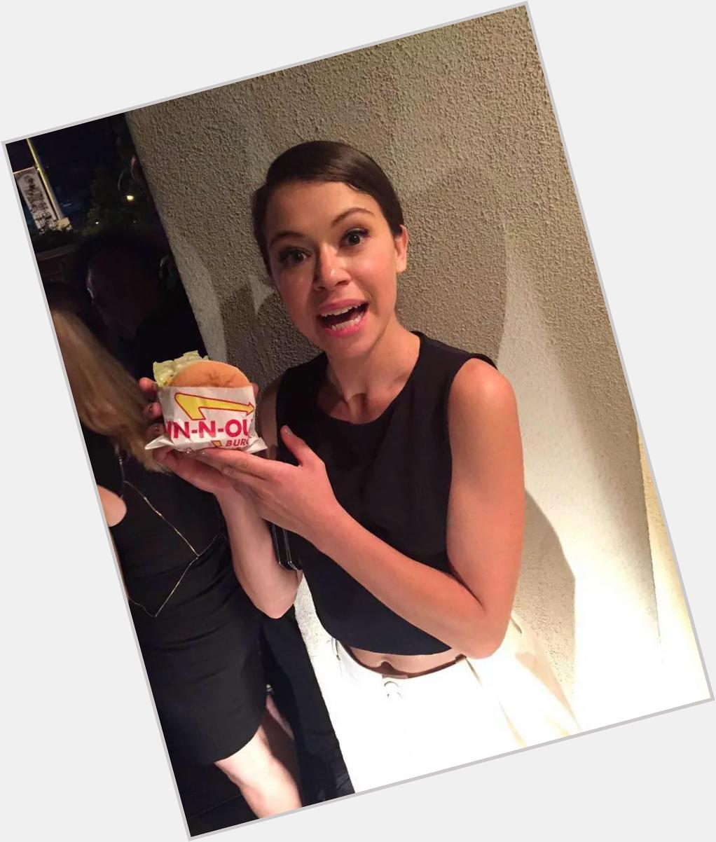 Tatiana Maslany experiences IN-N-OUT & turns 30 all in 1 week. Now THAT\S a celebration! Happy birthday  