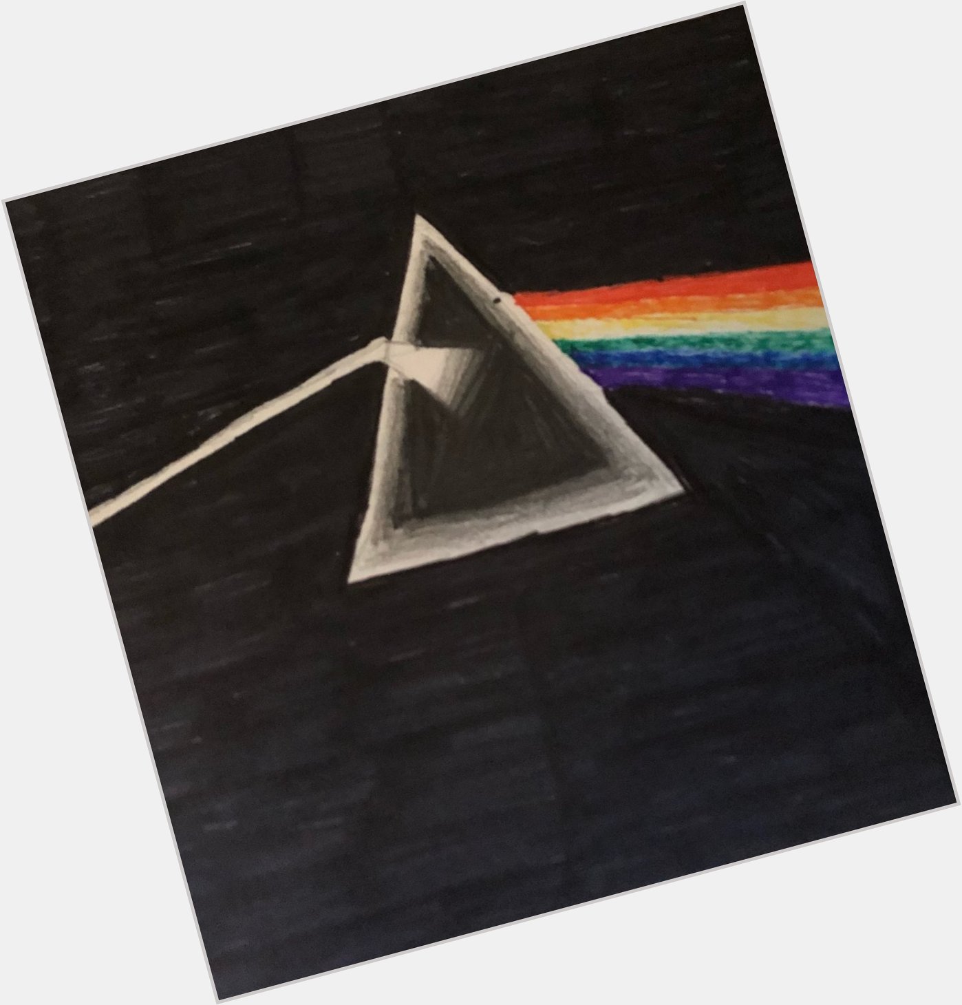 Happy 50th birthday Pink Floyd s Dark Side of the Moon.

[Art by Tatum Bell] 