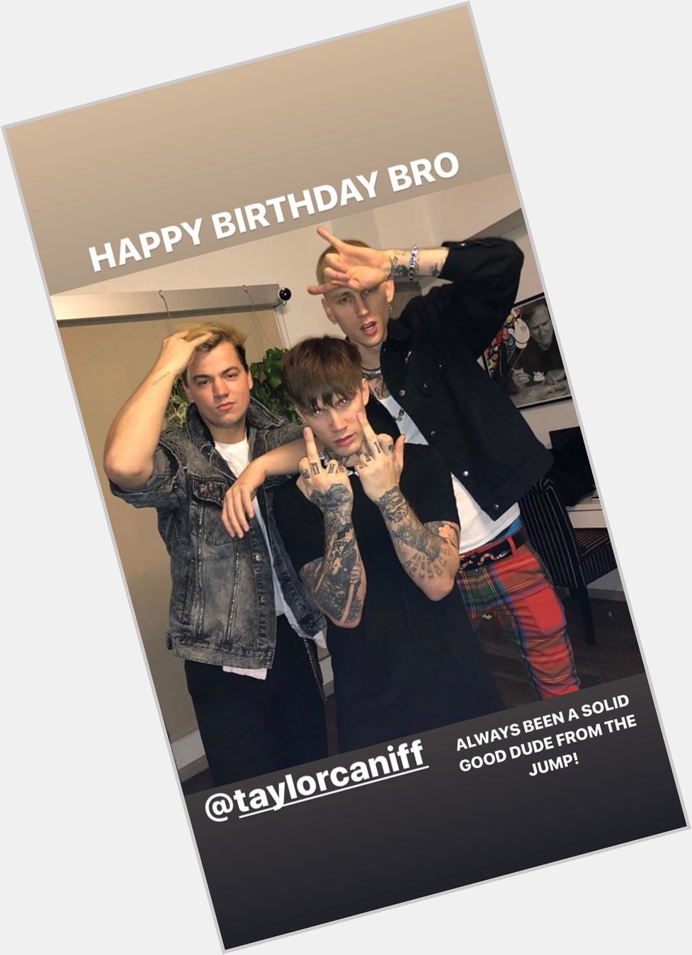 Rook wishing Taylor Caniff a Happy Birthday :)
//IG Story: rookxx// 