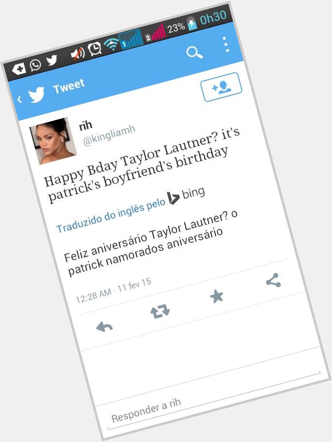 Wft???? Happy Bday Taylor Lautner 