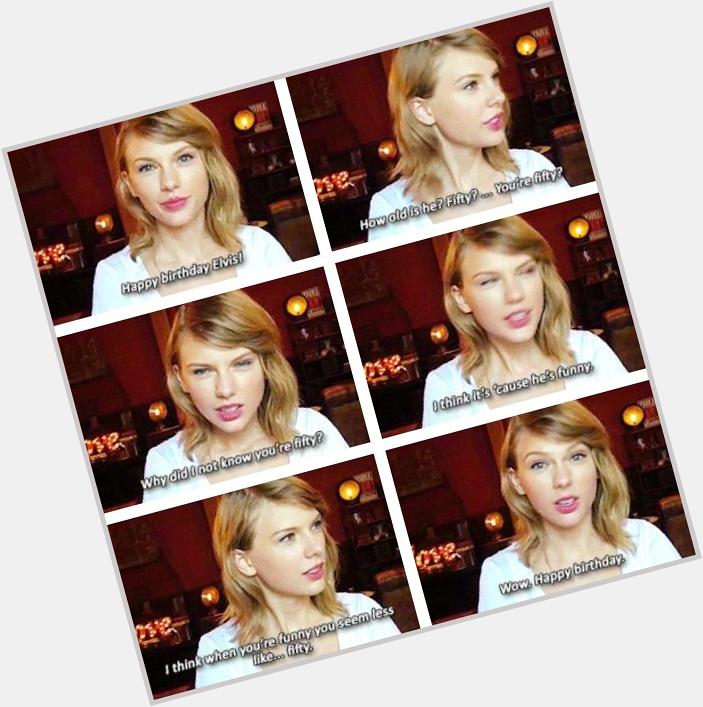 Taylor Swift wishing Elvis Duran of Z100 a happy birthday. 
THIS IS TAYLOR WJITH ALMOST NO MAKEUP SHES SO PRETTY 