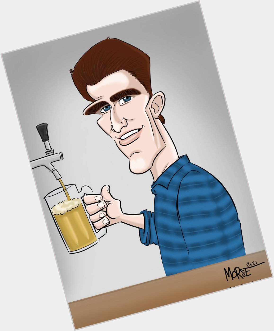 Happy Birthday to Ted Danson! Say \"Cheers!\" to getting a caricature... Message me! 