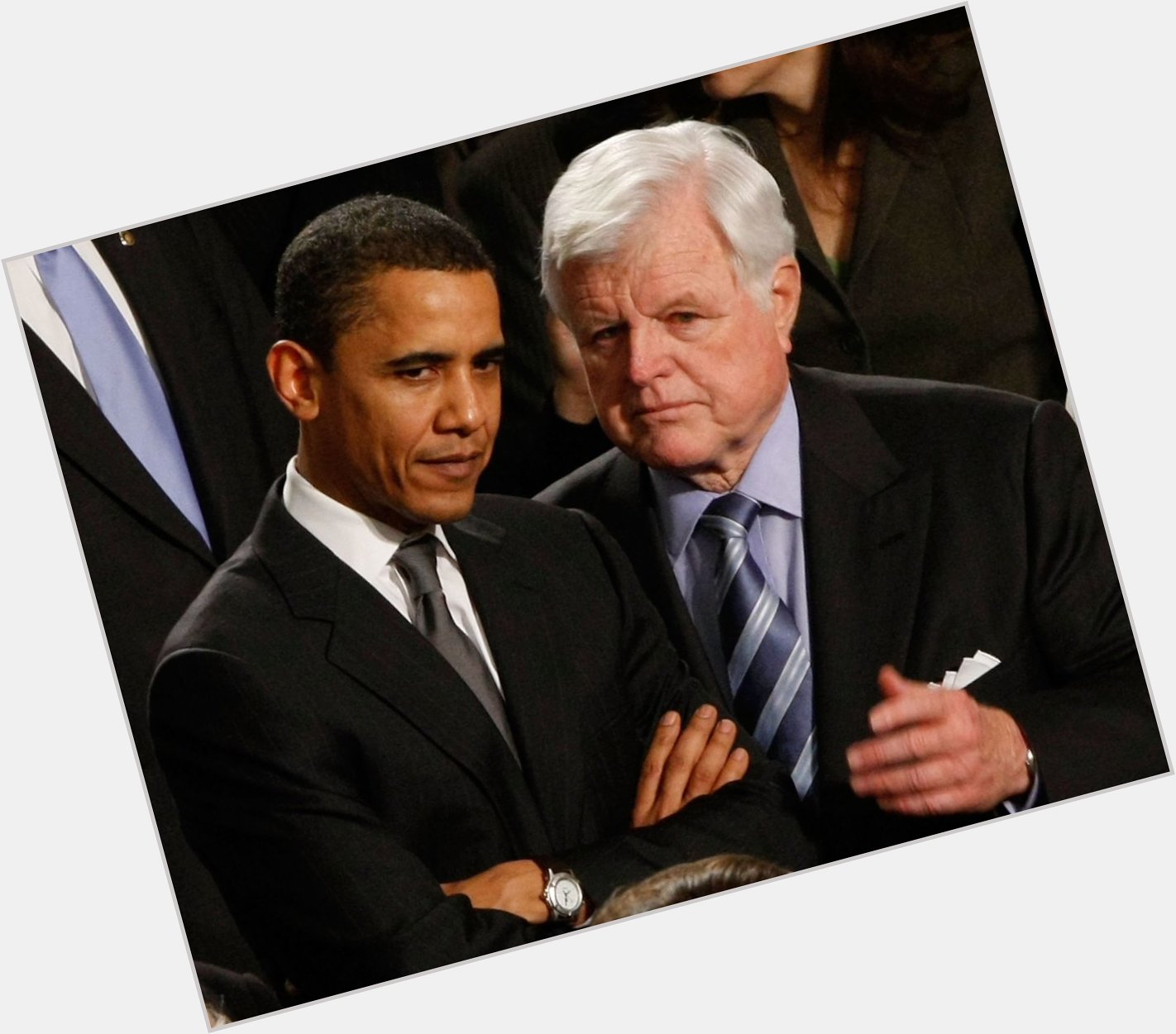 Barack Obama and Ted Kennedy. 28th January, 2008.

Today is Ted Kennedy s 90th birthday. Happy birthday to him! 