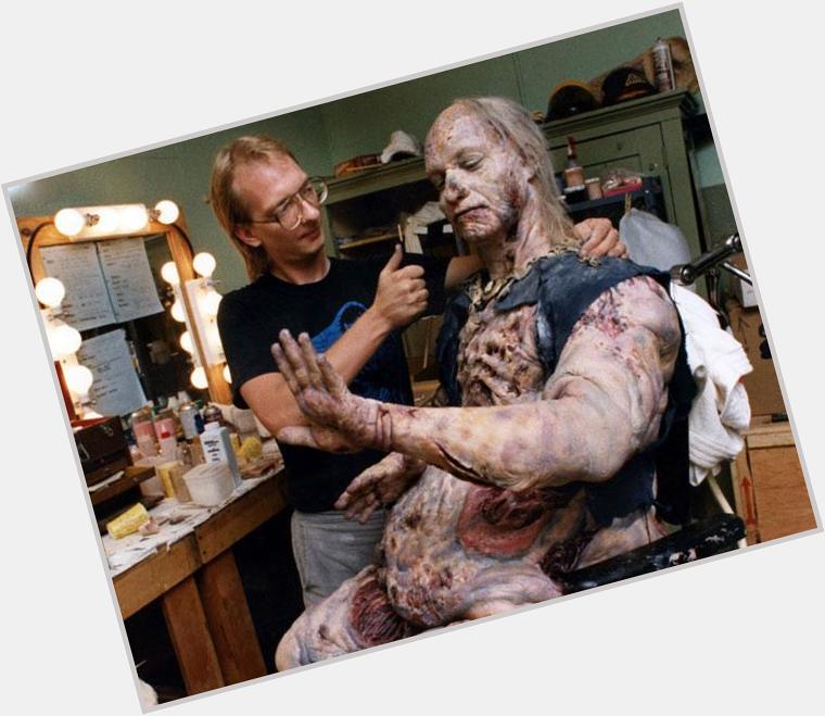 Happy Birthday to actor and "fake shemp" Ted Raimi, Seen here getting made up for EVIL DEAD 2(1987) 