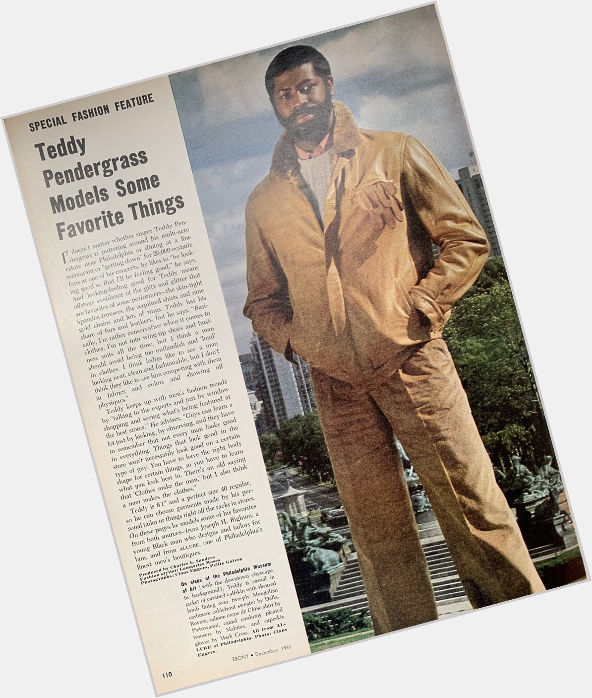 April 1973. Found this feature. Happy Birthday Teddy Pendergrass  . 