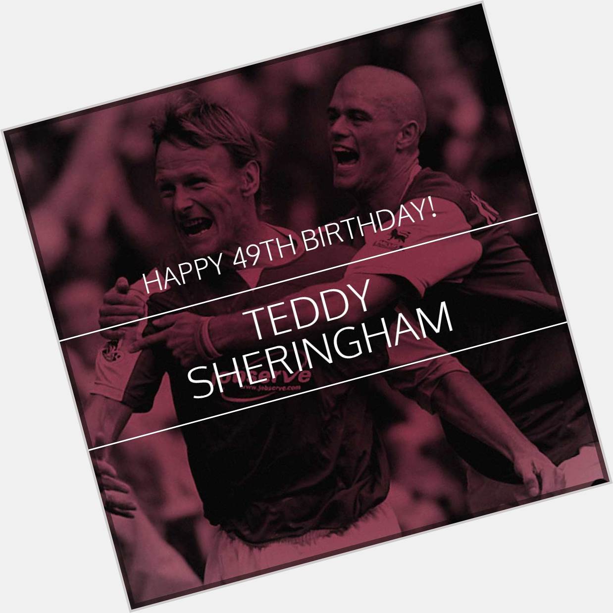 HAPPY BIRTHDAY: Hammers attacking coach Teddy Sheringham is 49 today! 