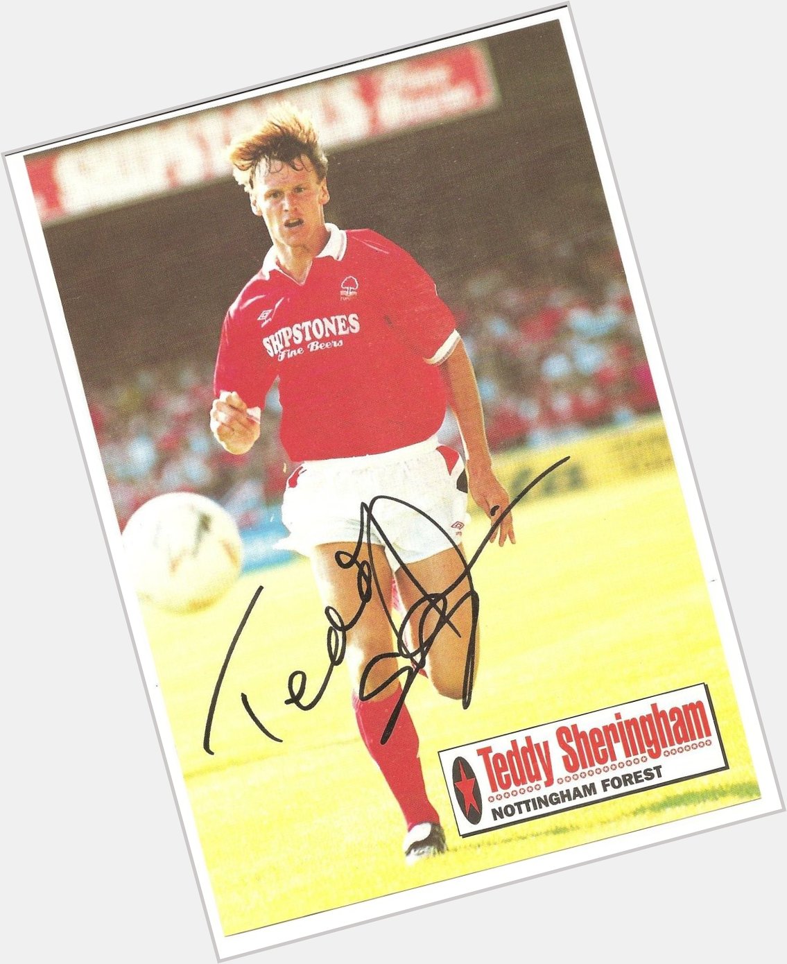 Happy Birthday Teddy Sheringham one of the cleverest footballers to ever pull on a Garibaldi shirt 