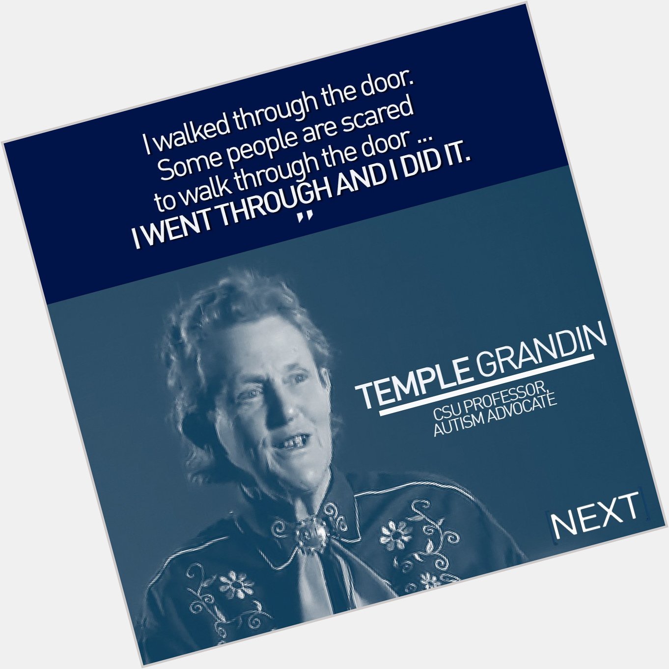 Happy 70th birthday to Temple Grandin, our favorite person to interview so far on Next:  