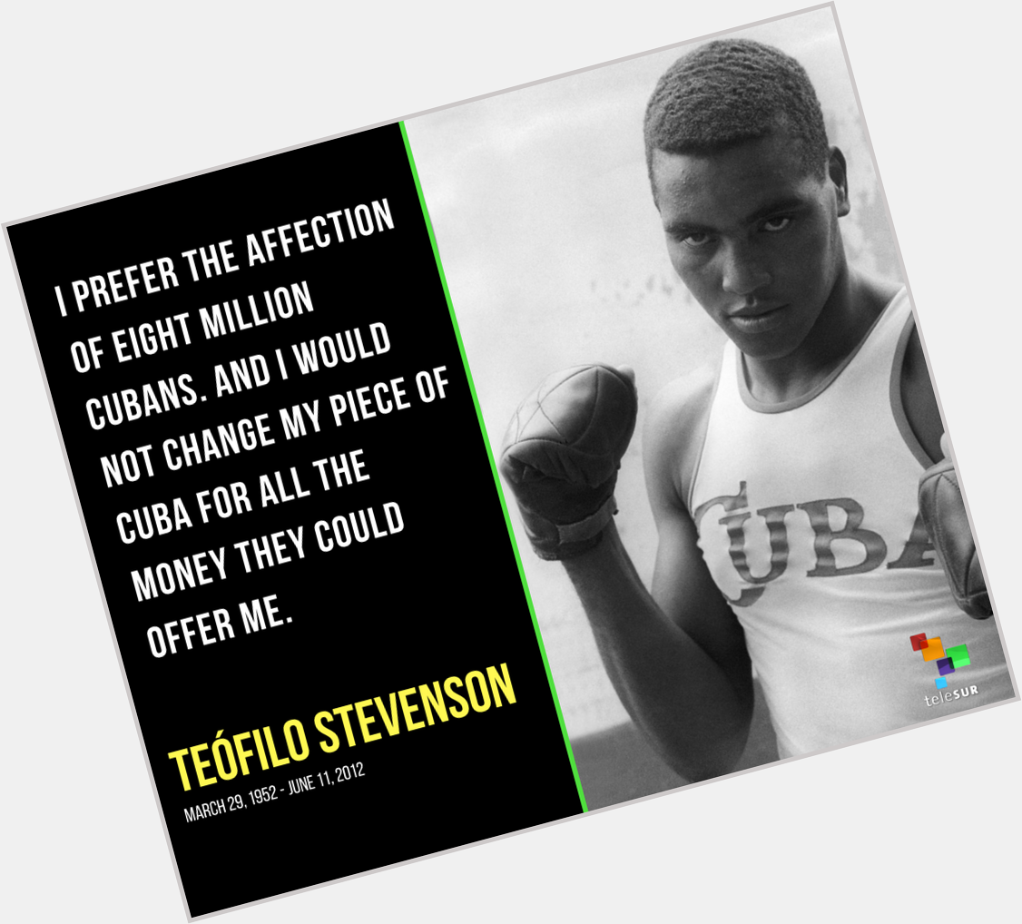 Happy Birthday Teófilo Stevenson! Stevenson was a Cuban amateur boxer and engineer. 