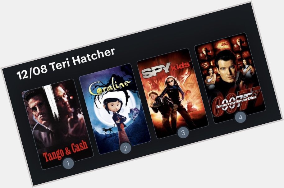 Hoy cumple años la actriz Teri Hatcher (57). Happy Birthday ! Aquí mi Ranking: 