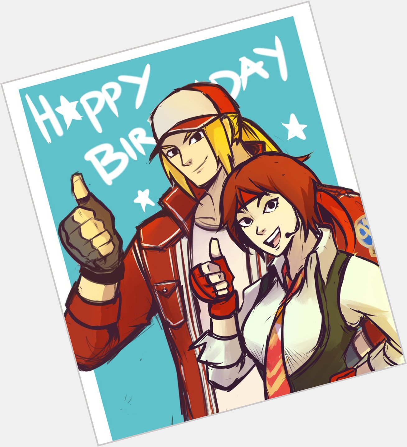 Missed it by a day (again)
Happy Birthday to Terry Bogard and Sakura Kasugano 