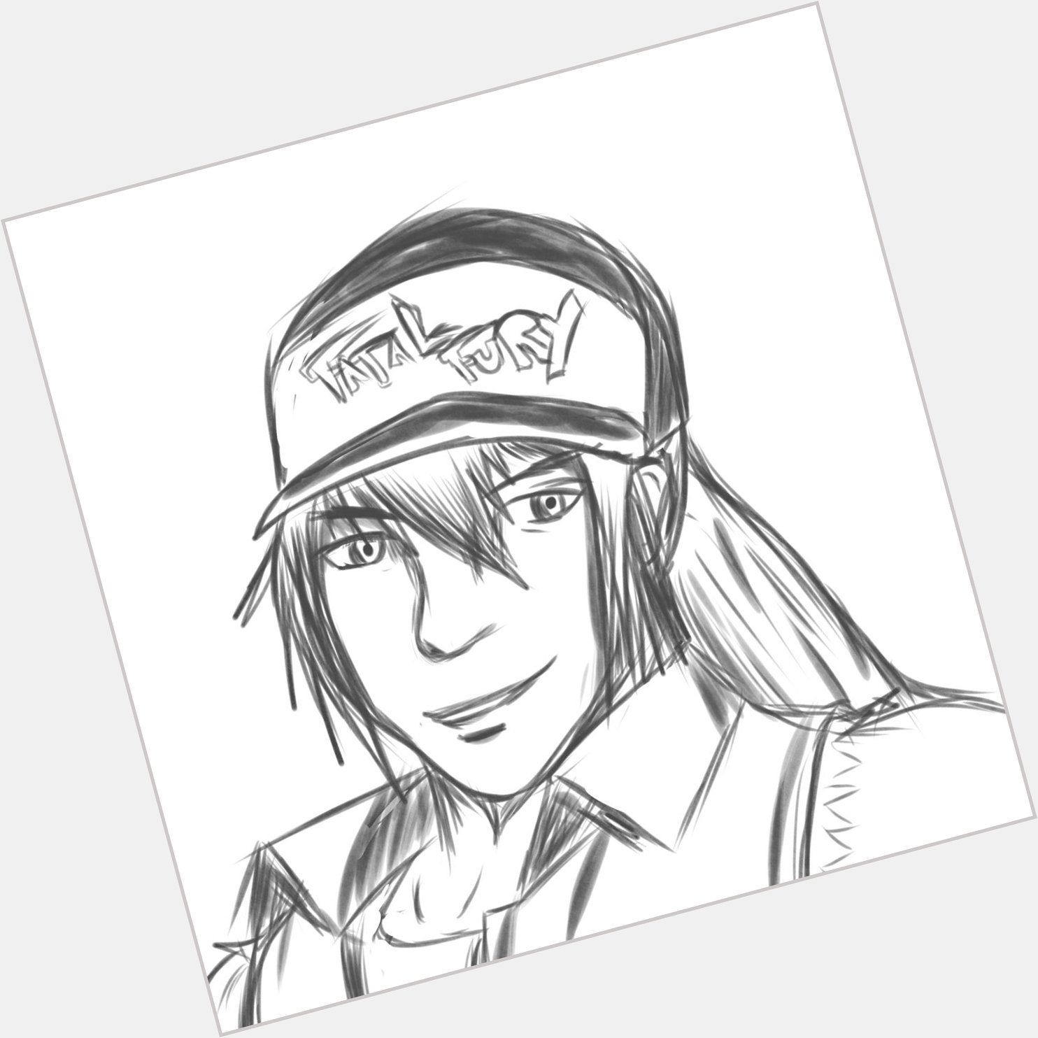 Happy Birthday to Mr. Terry Bogard. Did this sketch for the boy. 